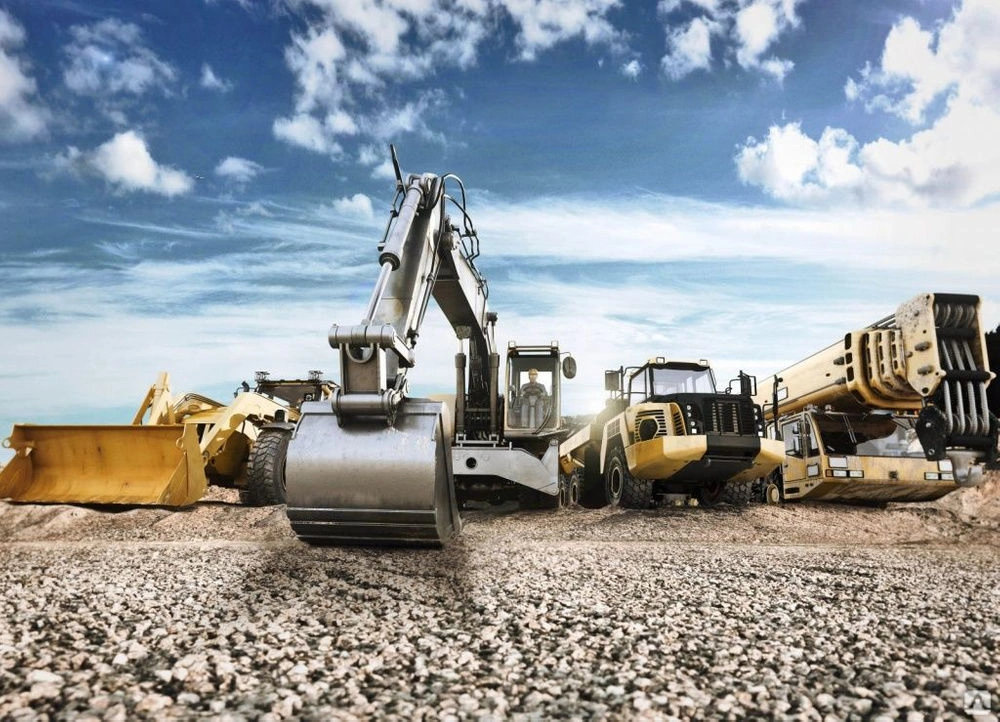 Применение тяжелых экскаваторов и бульдозеров в карьере